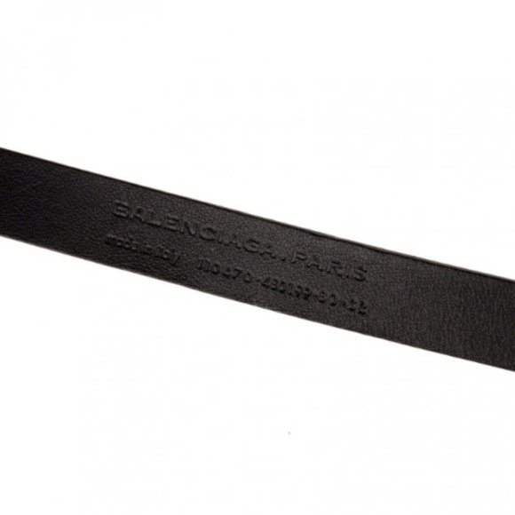 BALENCIAGA SLATE GRAY CLASSIC BELT | WOMENS - Picture 4 of 5